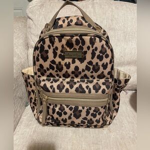 Itzy Ritzy cheetah mini diaper backpack